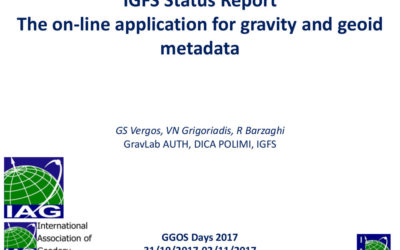 IGFS Status Report to GGOS Days 2017, Vienna, Oct. 31 – Nov. 2, 2017